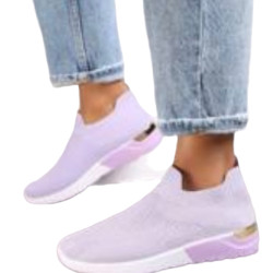Classic all lilac slip on trainers