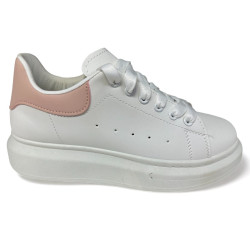 Alexander white/pink trainers
