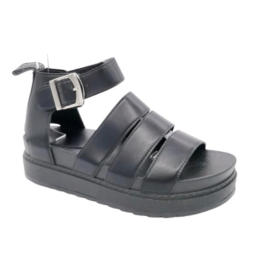 Fiorella black Gladiator Sandals