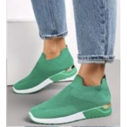 Classic all green slip on trainers