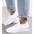 Classic all white slip on trainers