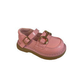 patent pinkl girls buckled shoe
